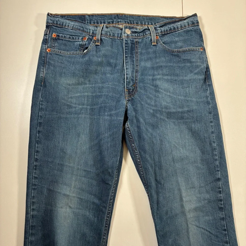 Levi's 511 Slim Fit Jeans 36x32 Blue Medium Wash Denim Stretch Pants